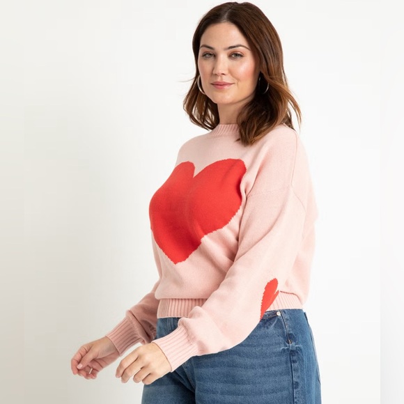 Eloquii heart sweater - Picture 1 of 4